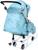 Санки-коляска «Наши детки 3-1К», принт с облачками, цвет голубой