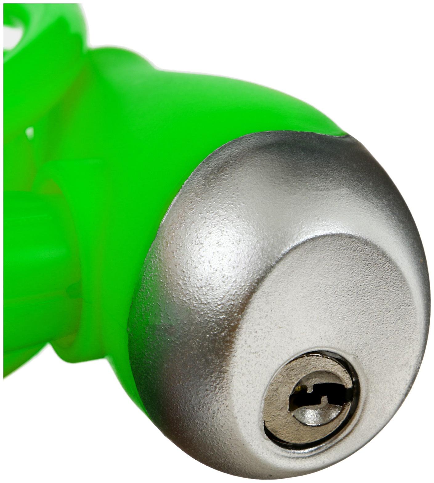 Велосипедный замок Dream Bike, детский, 8×1000 мм, зелёный