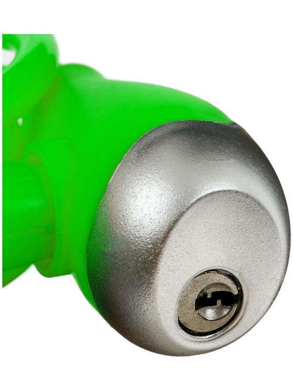 Велосипедный замок Dream Bike, детский, 8×1000 мм, зелёный