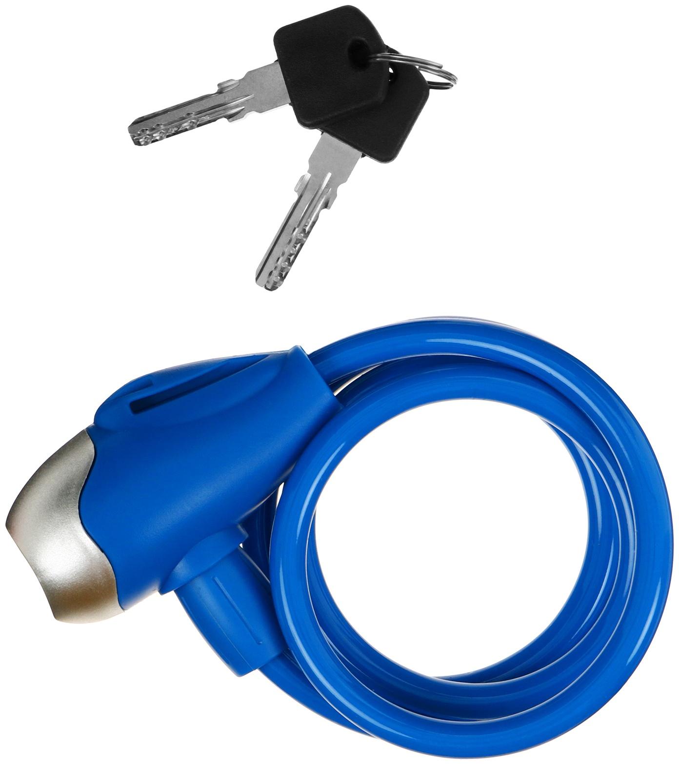 Велосипедный замок Dream Bike, детский, 8×1000 мм, синий