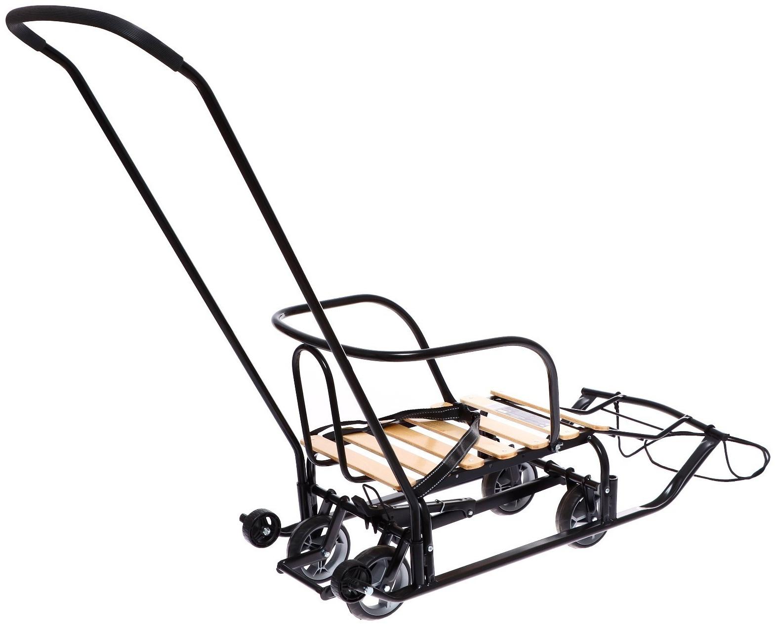 Санки «Тимка 5 универсал», цвет чёрный