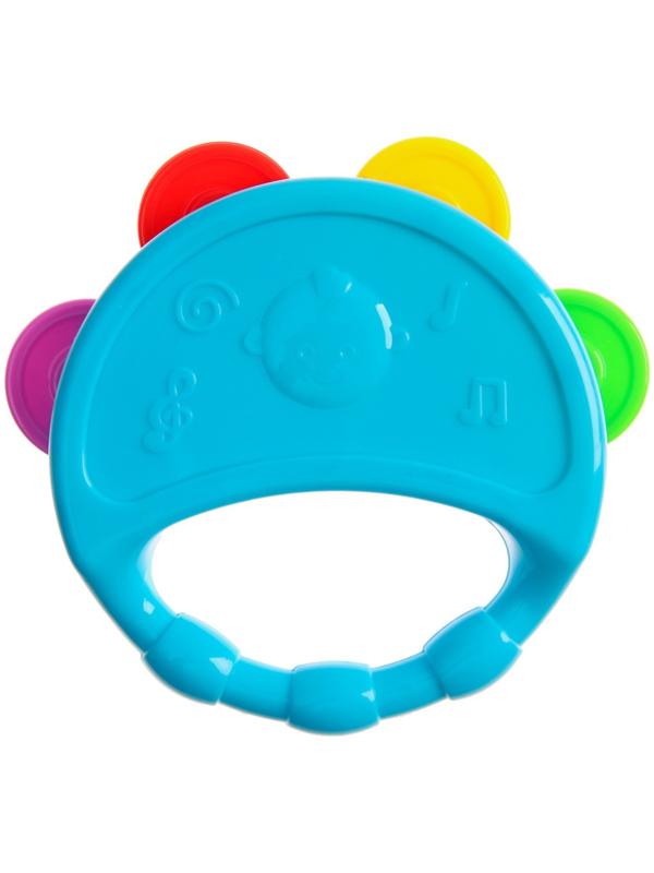 Погремушка Крошка Я «Бубен», от 3 мес., МИКС