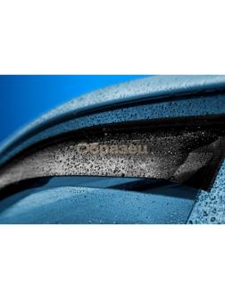 Дефлекторы окон NISSAN ALMERA III (G15) 2012-2018 седан, накладной, скотч 3М, 4 шт.