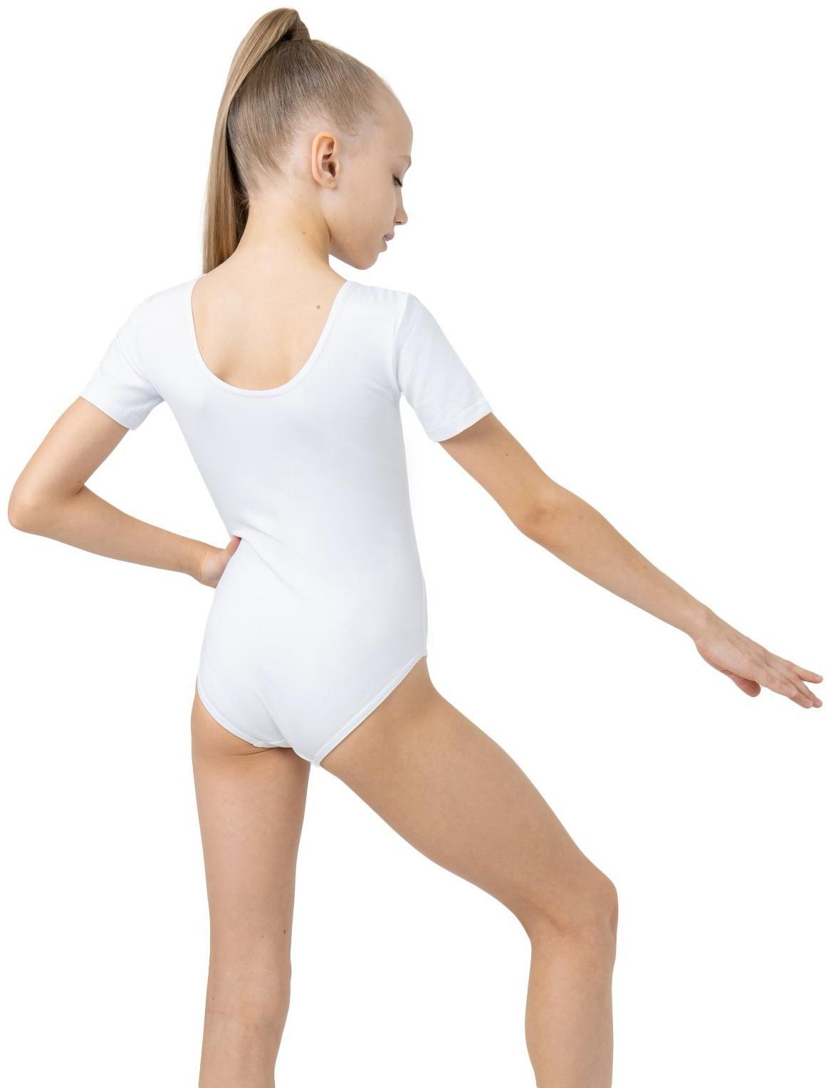 Купальник для гимнастики и танцев Grace Dance, р. 28, белый