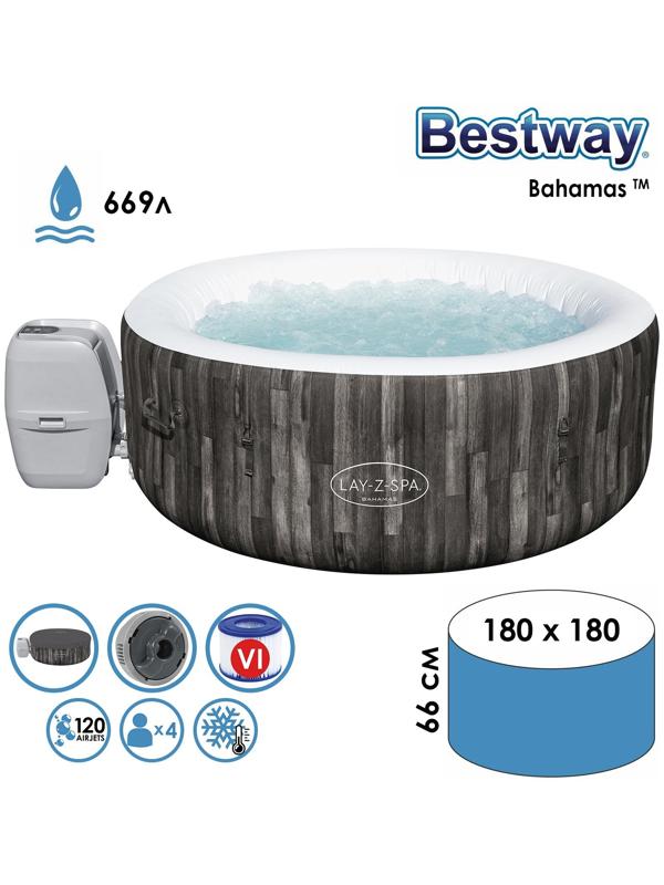 SPA-бассейн Bestway St.Lucia Bahamas AirJet, 180×66 см, 60005