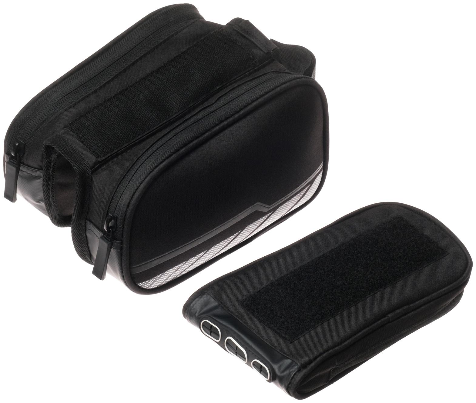 Велосумка Sahoo, на раму, с отделением для телефона