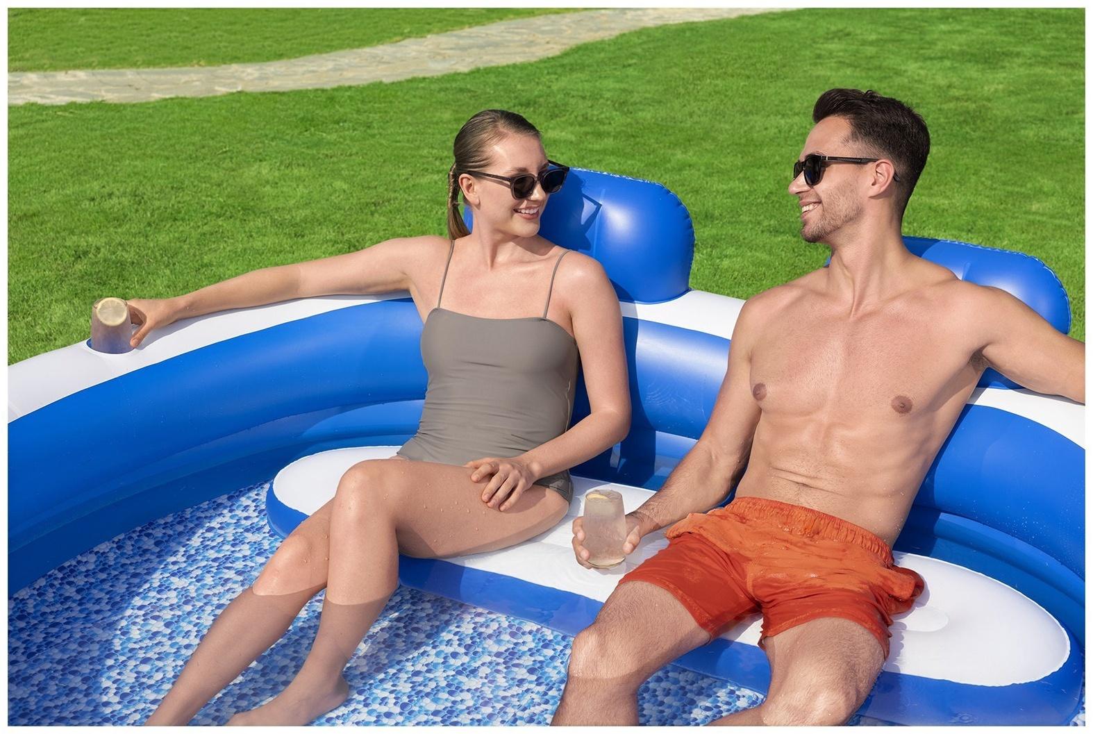 Бассейн надувной «Семейный», 231×219×79 см, от 6 лет, 54422