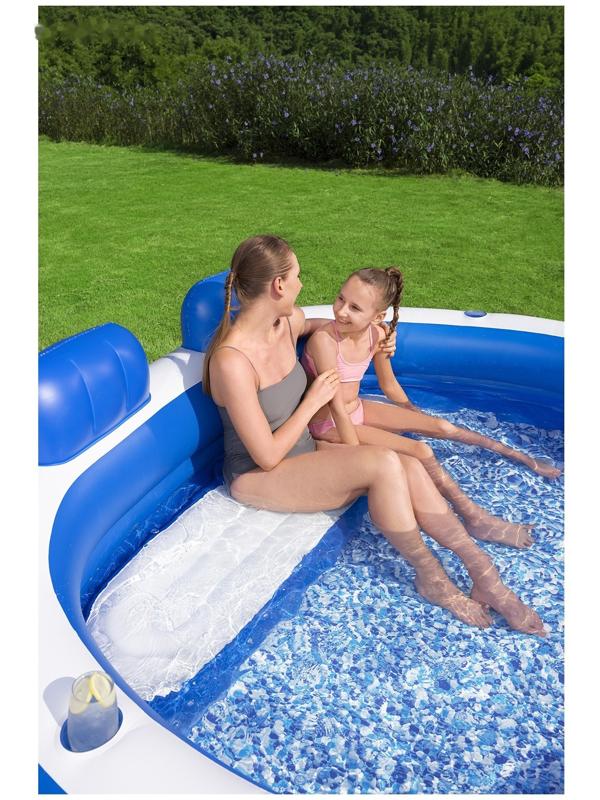 Бассейн надувной «Семейный», 231×219×79 см, от 6 лет, 54422