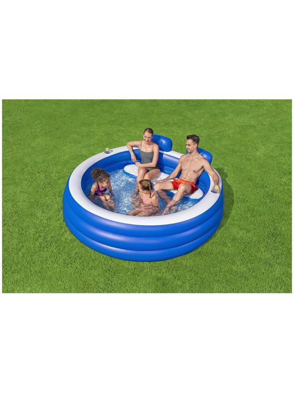 Бассейн надувной «Семейный», 231×219×79 см, от 6 лет, 54422