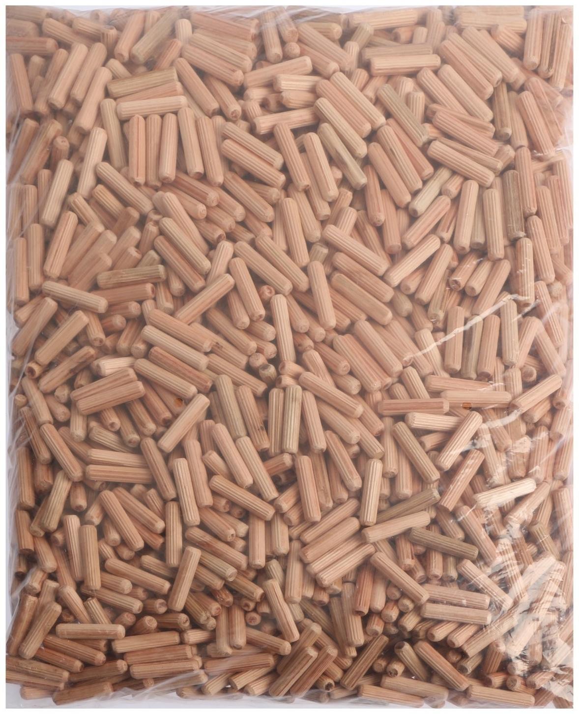 Шкант мебельный 8х35 мм ТУНДРА, с насечкой, 2000 шт