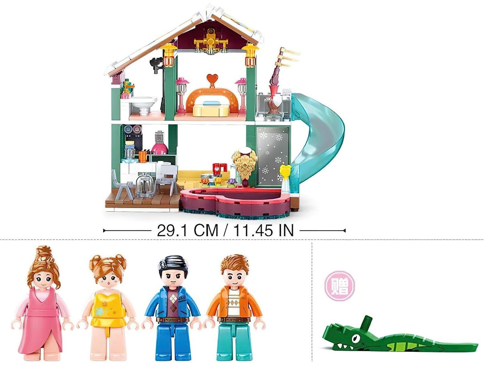 Конструктор Розовая мечта «Загородный дом с бассейном», 439 деталей