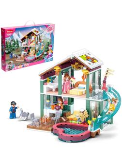 Конструктор Розовая мечта «Загородный дом с бассейном», 439 деталей