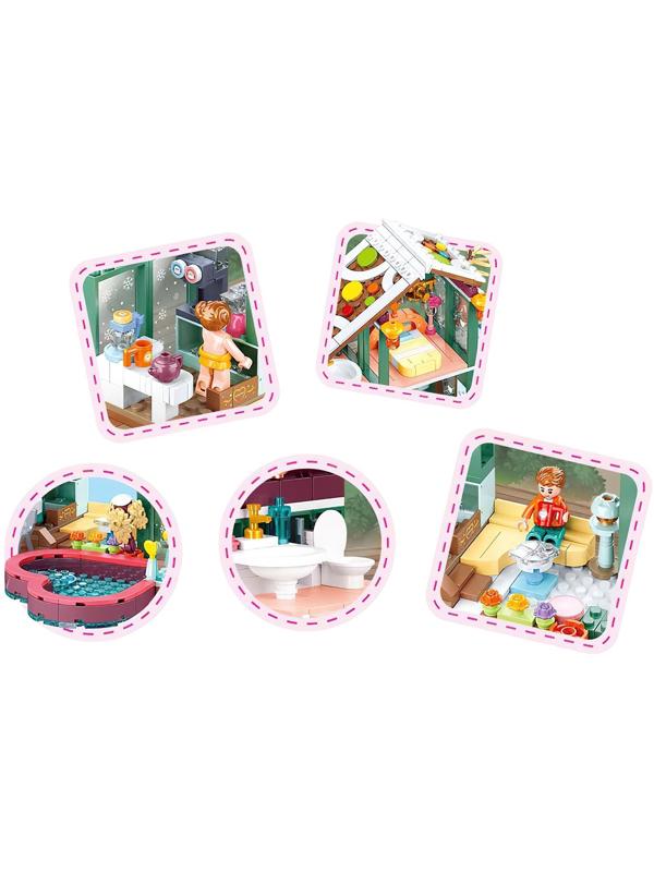 Конструктор Розовая мечта «Загородный дом с бассейном», 439 деталей