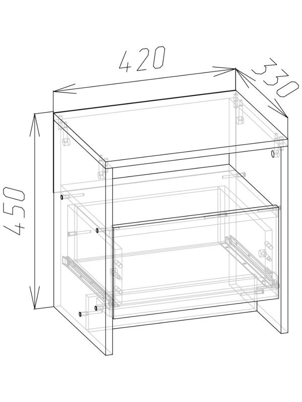 Спальный гарнитур «Соня», комплект 5 предметов, белый брилл/белый