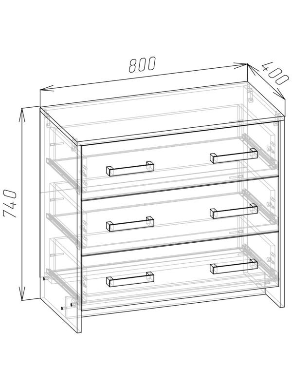 Спальный гарнитур «Соня», комплект 5 предметов, белый брилл/белый