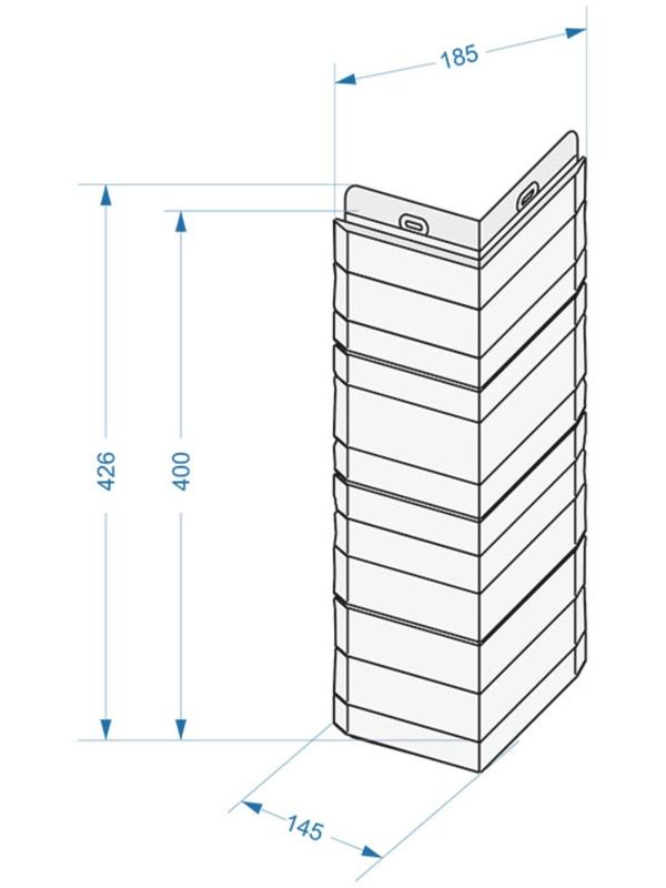 Угол Döcke LUX ROCKY Пекан