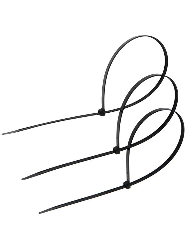 Хомут нейлоновый для стяжки, ТУНДРА, 7,6х500 мм, черный, 100 шт