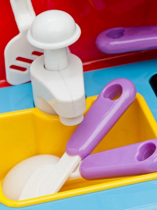 Игровой модуль «Моя кухня» XG1010, с аксессуарами, световые и звуковые эффекты, бежит вода из крана