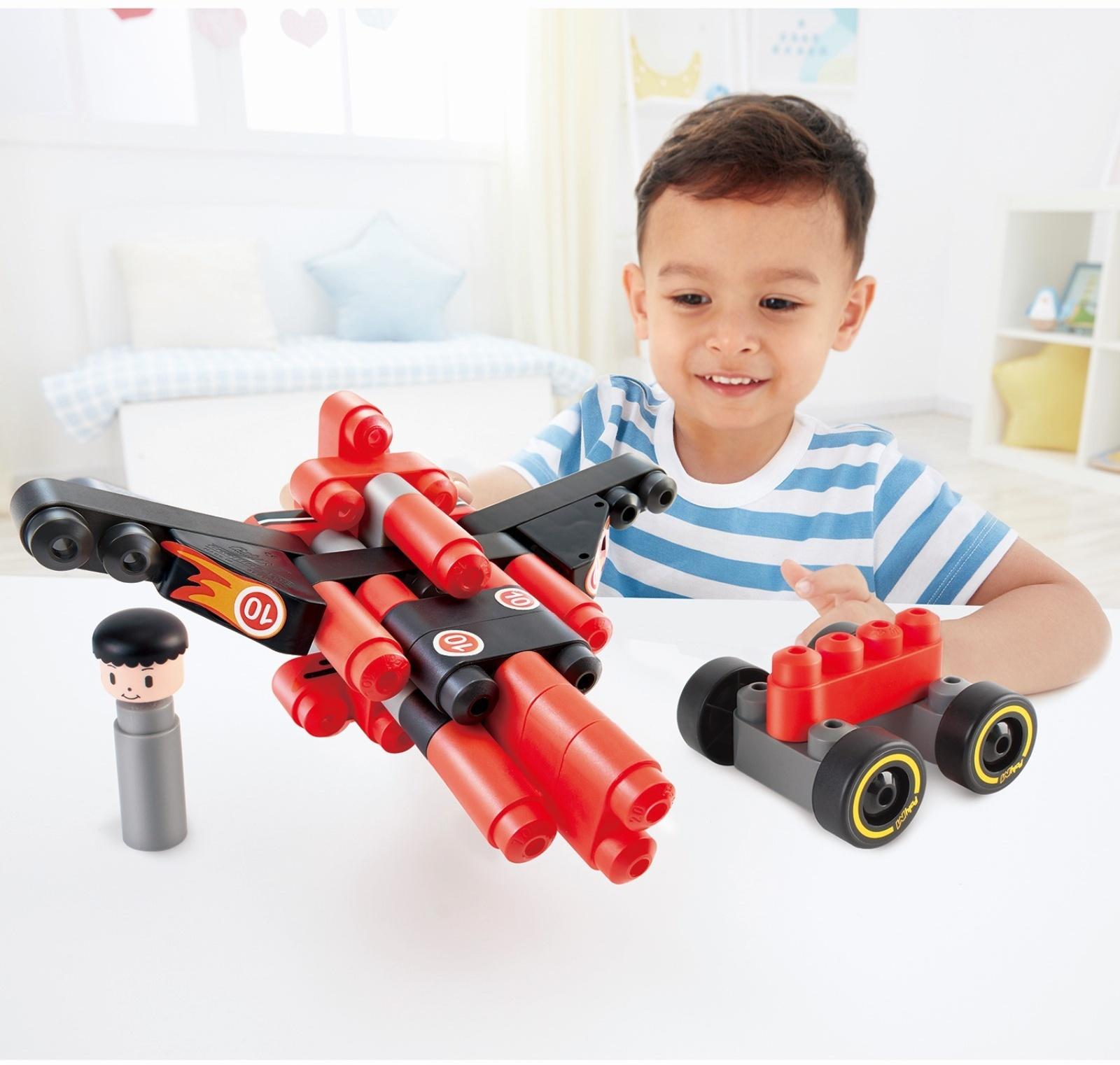 Конструктор детский PolyM «Гоночный автомобиль», 31 элемент