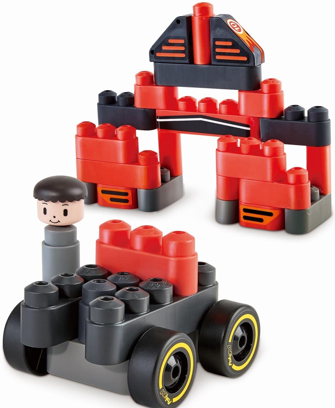 Конструктор детский PolyM «Гоночный автомобиль», 31 элемент