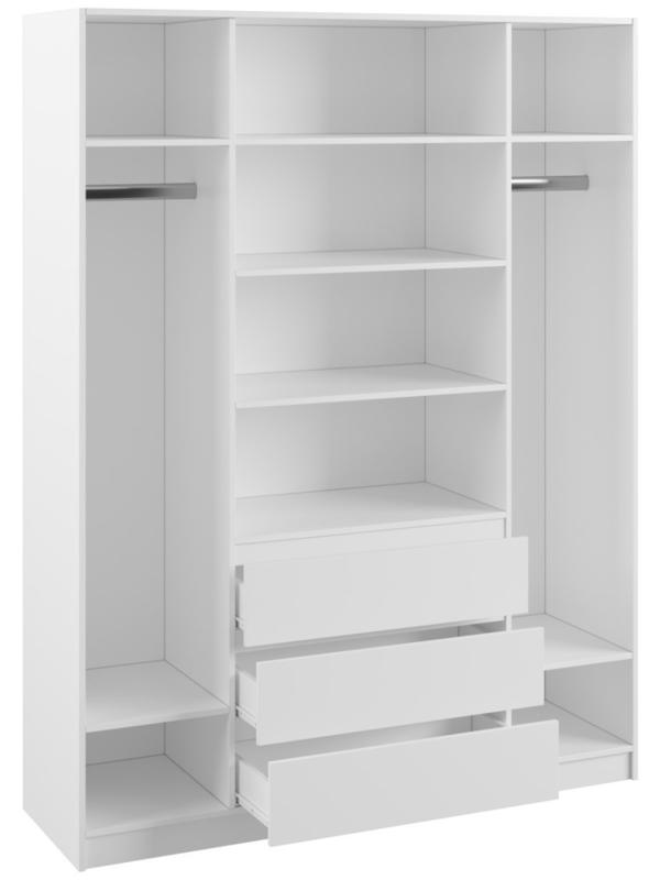 Спальный гарнитур «Мадера», шкаф четырёхстворчатый, кровать 160×200, комод, тумба прикроватная 2 шт