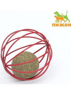 Шарик для кошек из прессованной кошачьей 