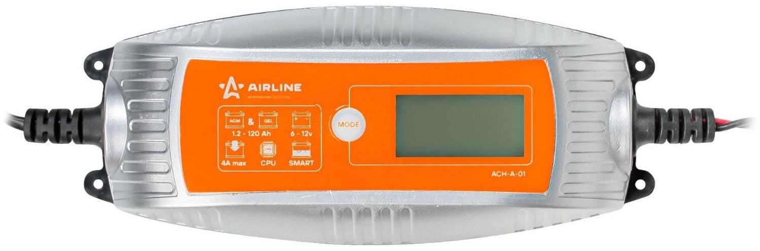 Зарядное устройство Airline, 4А 6В/12В, автоматическое, интеллектуальное, LCD дисплей
