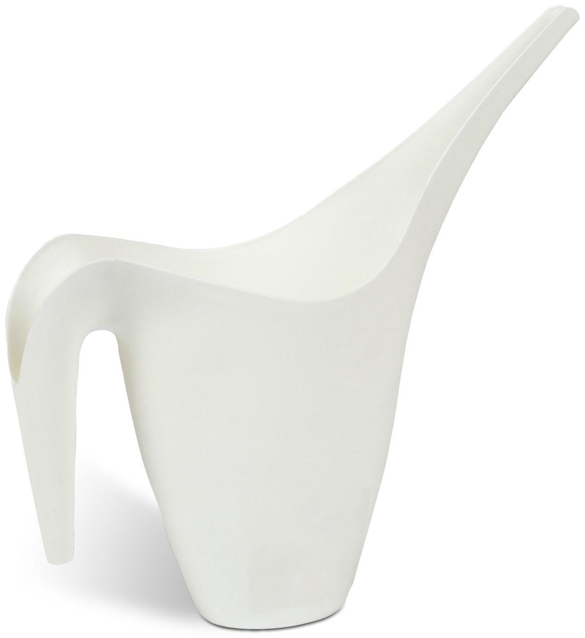 Лейка, 1 л, без рассеивателя, белая , Greengo