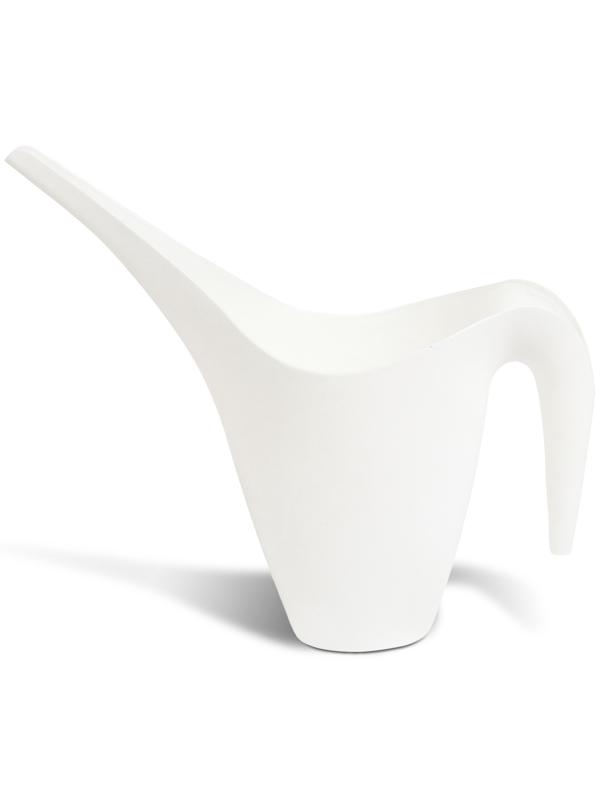 Лейка, 1 л, без рассеивателя, белая , Greengo