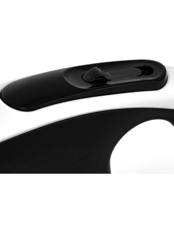 Рулетка Пижон Premium с поводком-лентой 5 м, контейнером под пакеты и 15 пакетов, до 30 кг