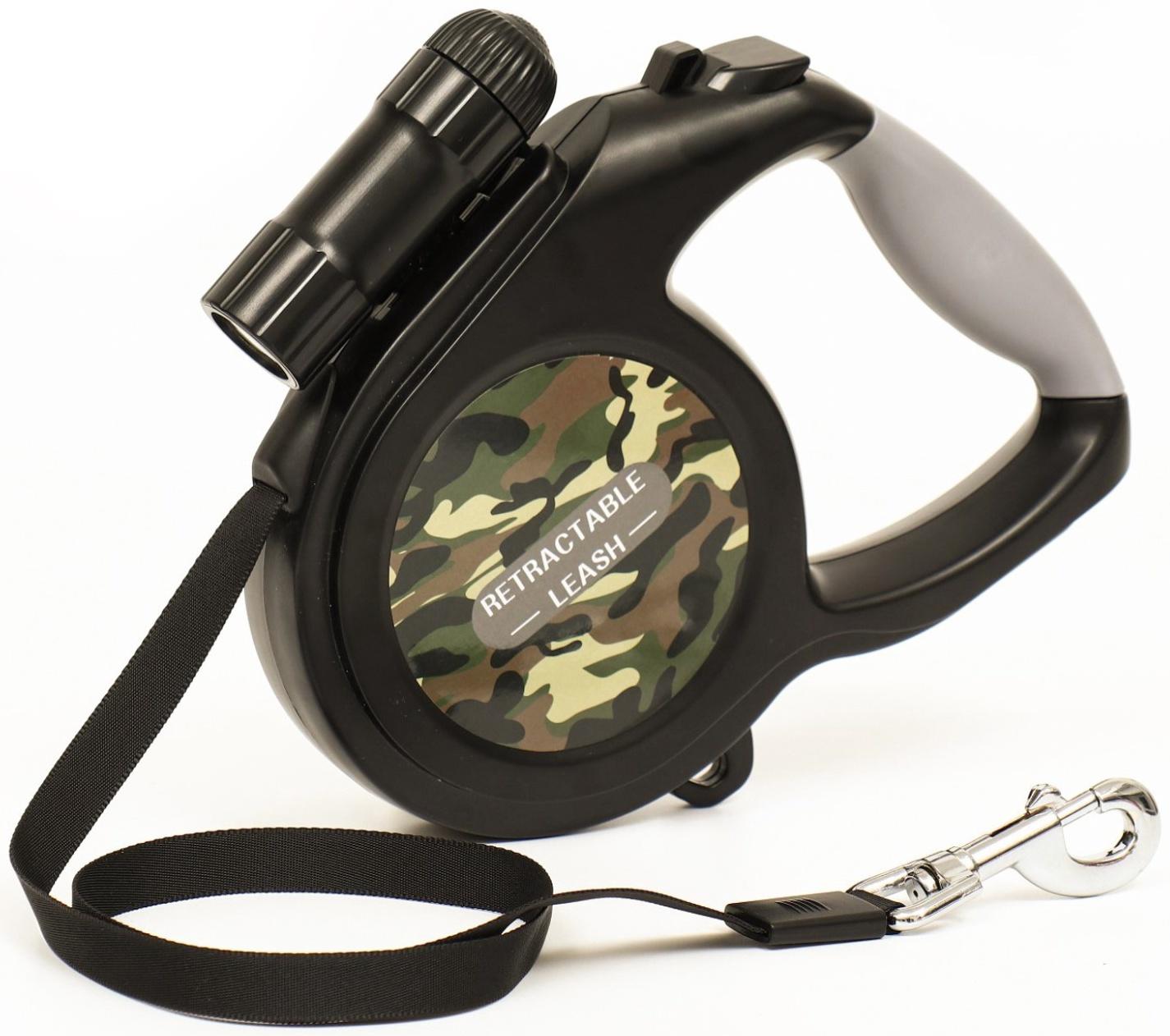 Рулетка со съёмным LED-фонариком и подвесом для сумки/контейнера, лента 8 м, до 50 кг