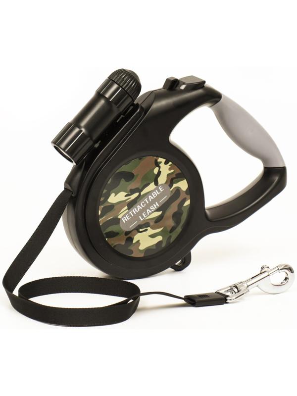 Рулетка со съёмным LED-фонариком и подвесом для сумки/контейнера, лента 8 м, до 50 кг