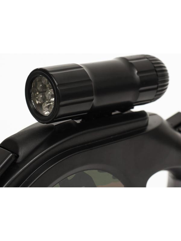 Рулетка со съёмным LED-фонариком и подвесом для сумки/контейнера, лента 8 м, до 50 кг