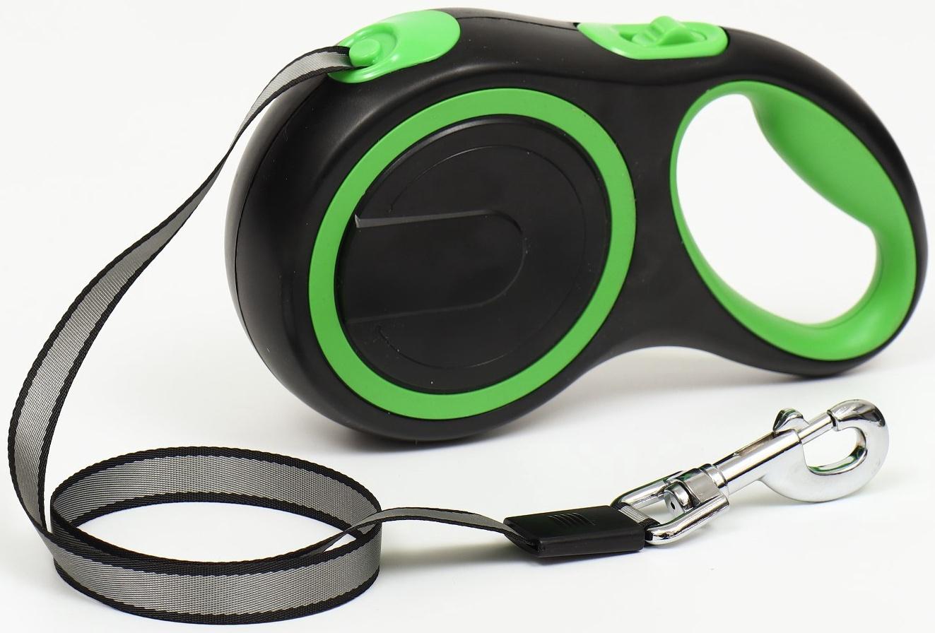 Рулетка с системой эффективного скручивания поводка, 8 м, 50 кг (рывок до 150 кг)