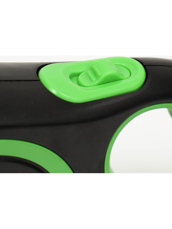 Рулетка с системой эффективного скручивания поводка, 8 м, 50 кг (рывок до 150 кг)