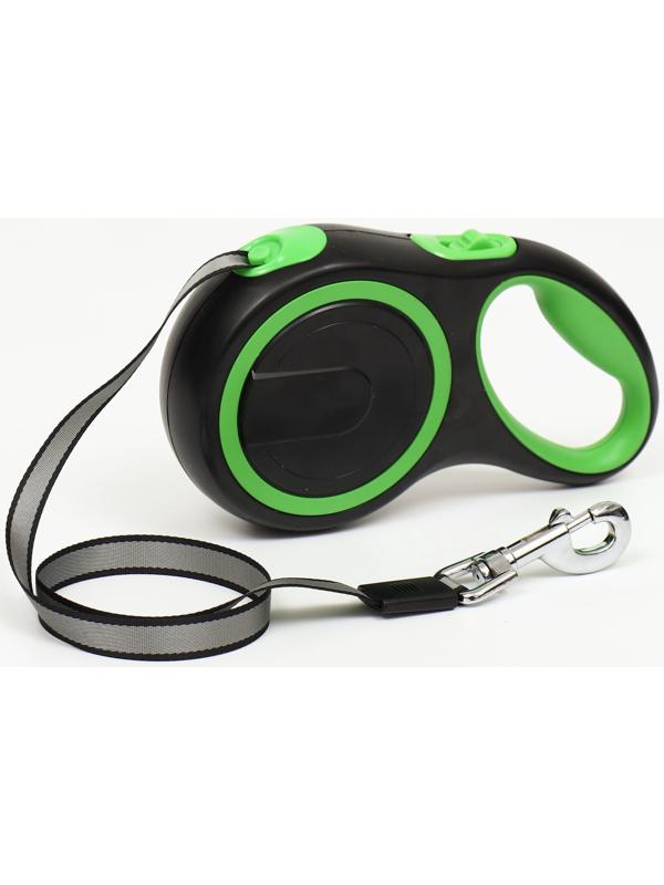 Рулетка с системой эффективного скручивания поводка, 8 м, 50 кг (рывок до 150 кг)