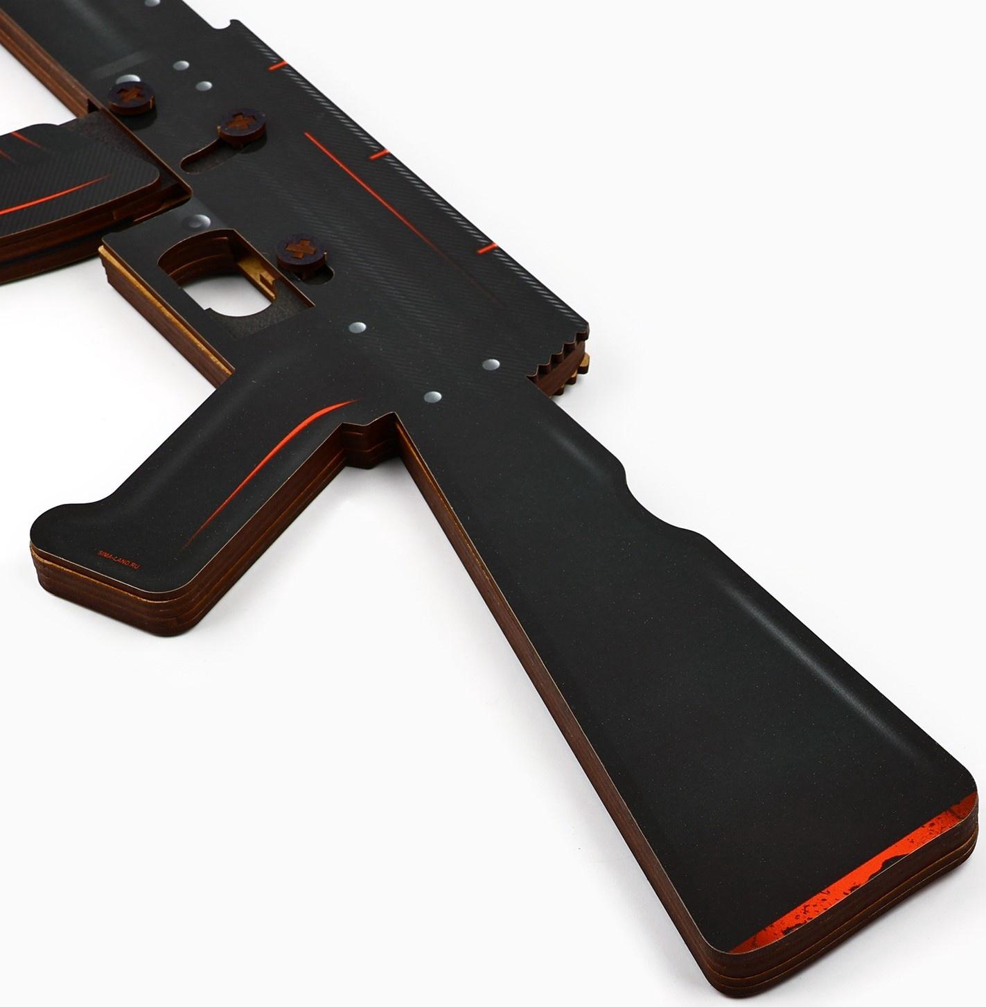 Деревянное оружие, детское сувенирное «Карбон», автомат, 72.3×17.7 см