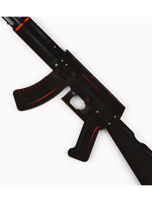 Деревянное оружие, детское сувенирное «Карбон», автомат, 72.3×17.7 см