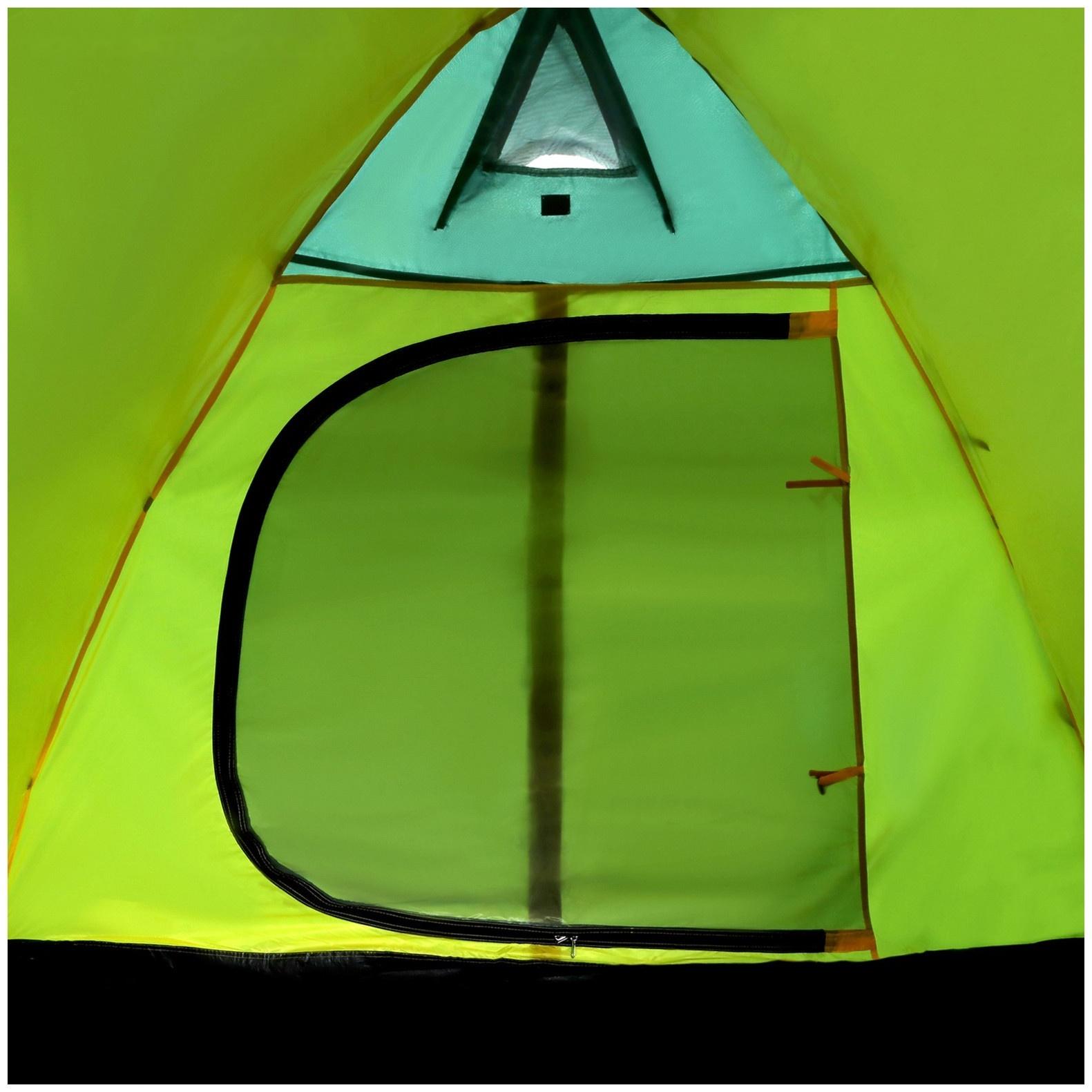 Палатка туристическая, трекинговая maclay PEAK 3, 3-местная, с тамбуром