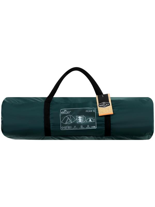 Палатка туристическая, трекинговая maclay PEAK 3, 3-местная, с тамбуром