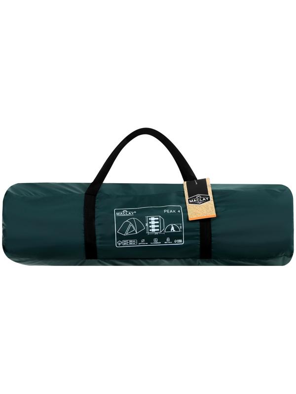Палатка туристическая, трекинговая maclay PEAK 4, 4-местная, с тамбуром