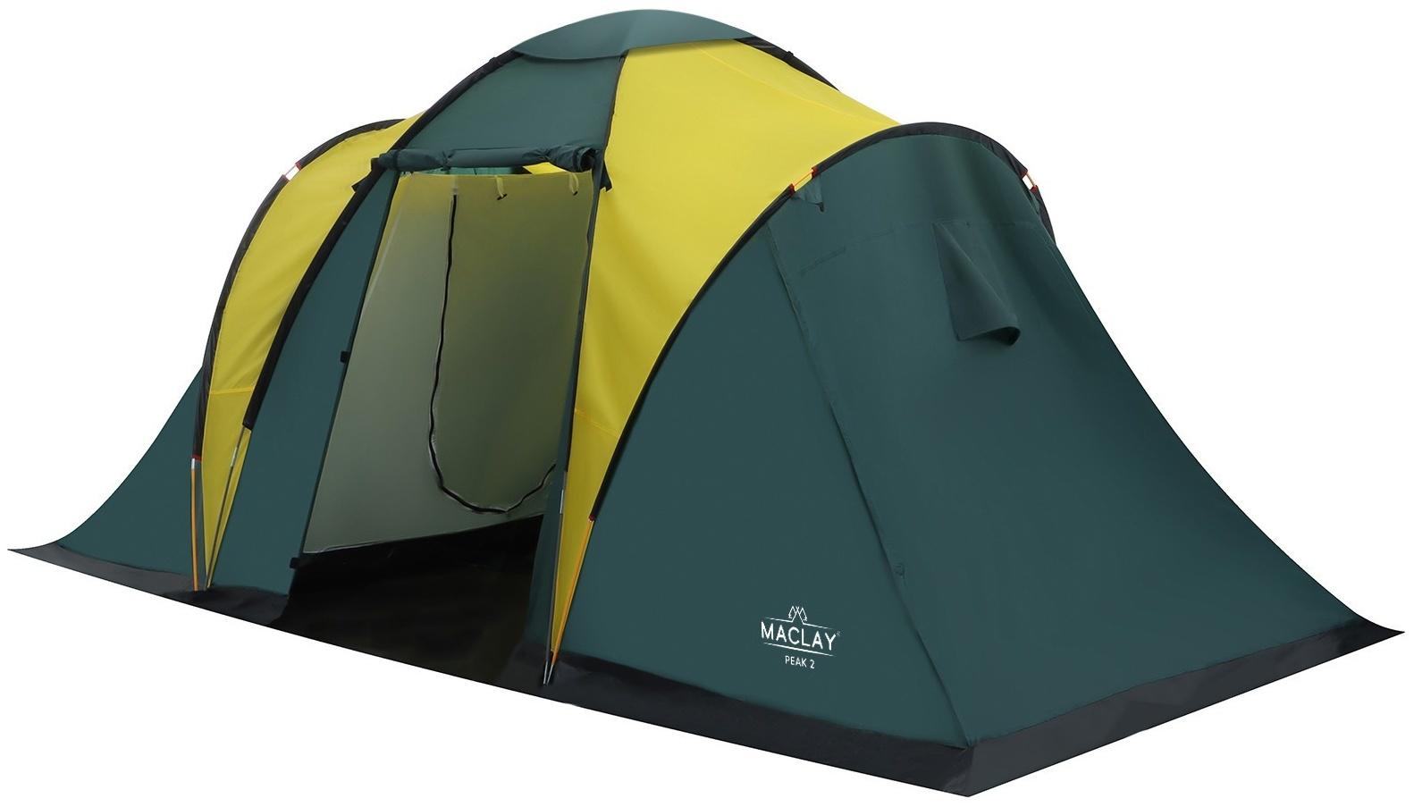 Палатка туристическая, кемпинговая maclay MASSIF 4, 4-местная, с тамбуром