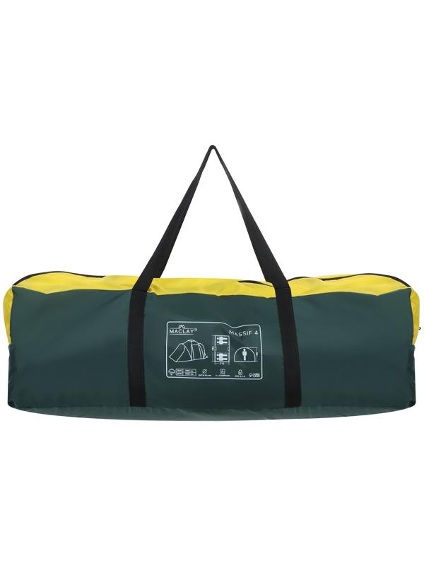 Палатка туристическая, кемпинговая maclay MASSIF 4, 4-местная, с тамбуром