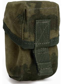 Подсумок гранатный с бесшумной застежкой СТРОПА ОДНОТОН; Мох; 500D