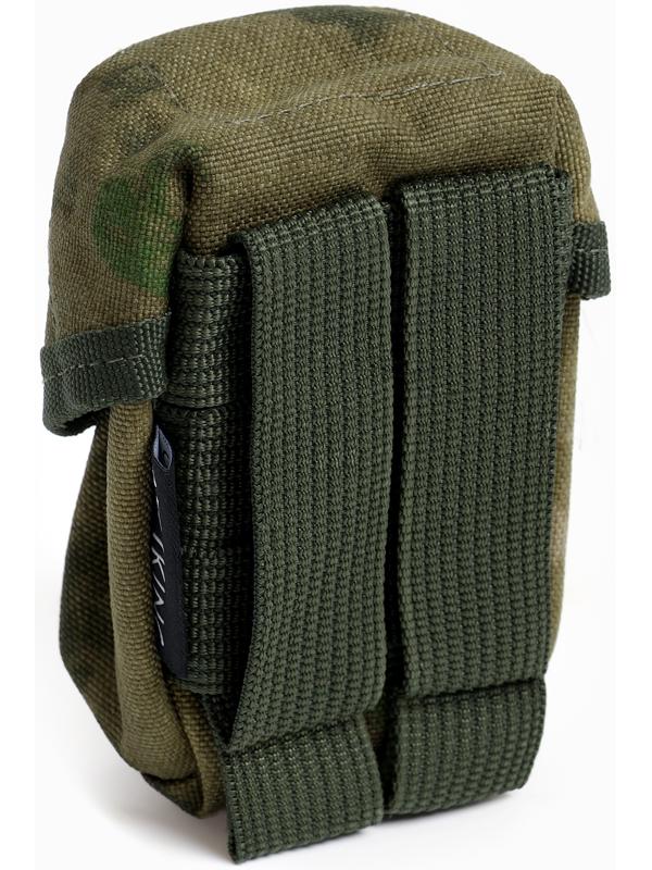 Подсумок гранатный с бесшумной застежкой СТРОПА ОДНОТОН; Мох; 500D