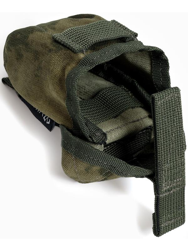 Подсумок гранатный с бесшумной застежкой СТРОПА ОДНОТОН; Мох; 500D