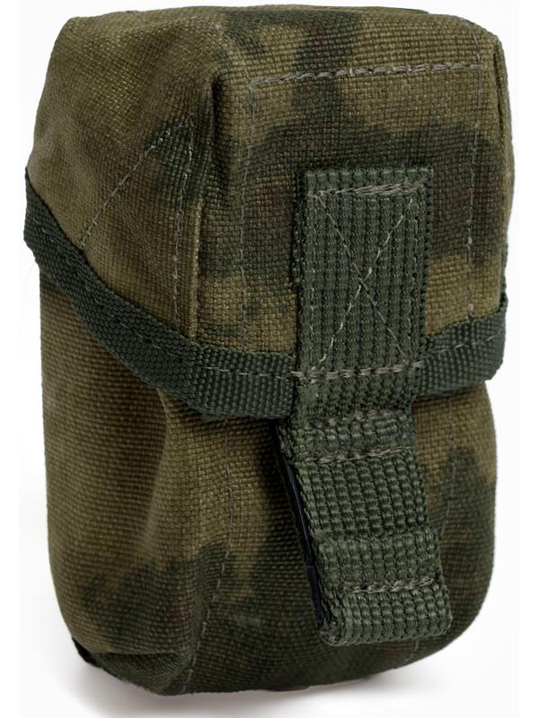 Подсумок гранатный с бесшумной застежкой СТРОПА ОДНОТОН; Мох; 500D