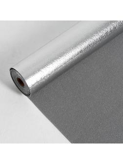 Панель ПВХ самоклеящаяся декоративная для стен, в рулоне, 280 х 50 см / 2 мм, тёмно-серая