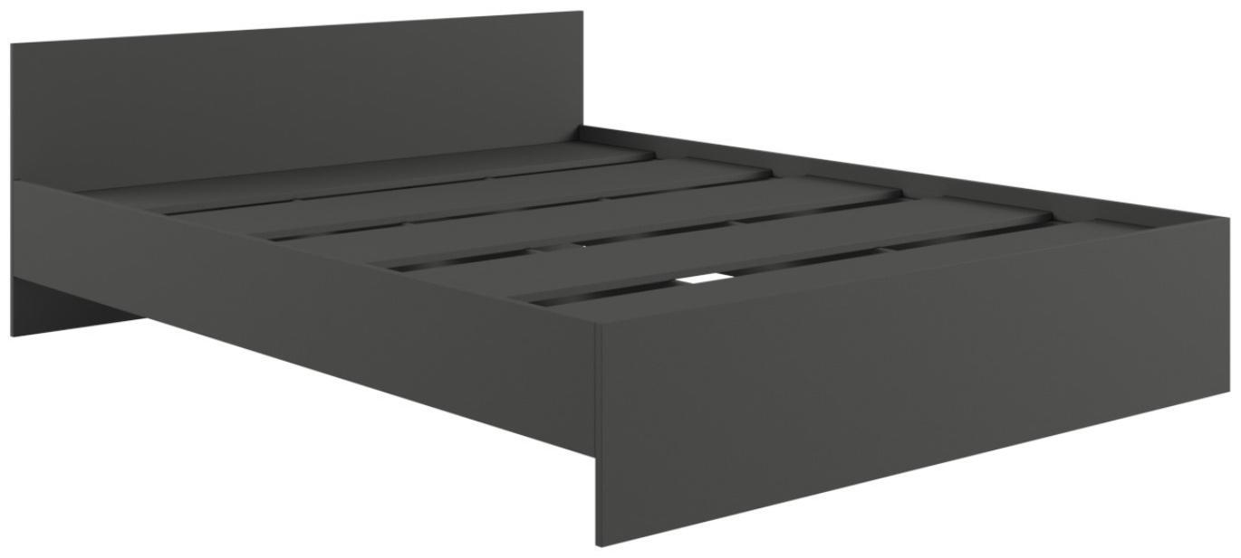 Спальный гарнитур «Мадера», шкаф четырёхстворчатый, кровать 160×200, комод, тумба прикроватная, графит