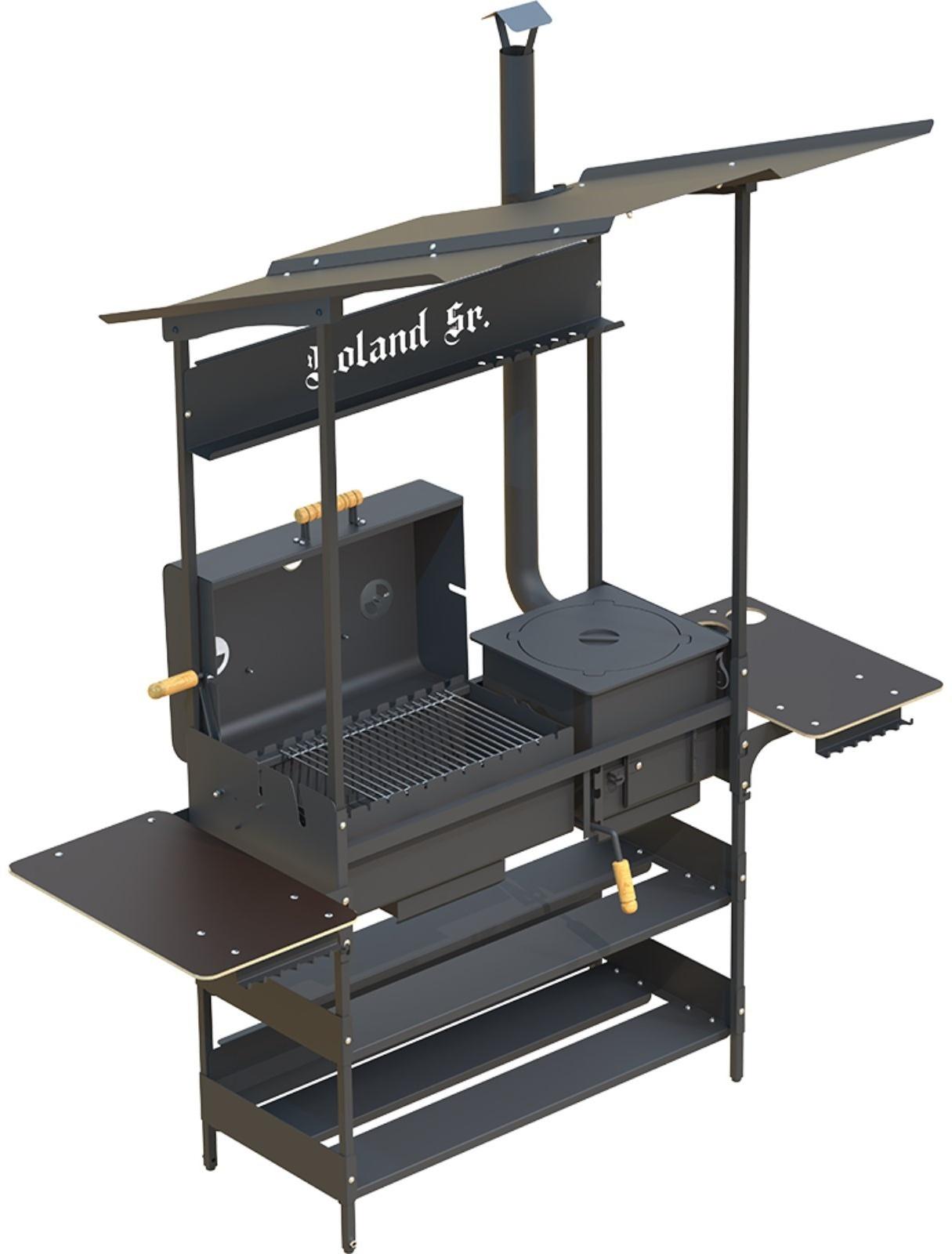 Мангал-Гриль-Казан ROLAND Sr, 182×103×214 см